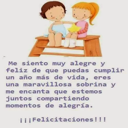 Feliz cumpleaños sobrina ~ Frases de cumpleaños Feliz cumpleaños sobrina ~ Frases de cumpleaños