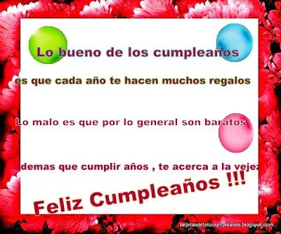 Feliz Cumpleaños . Tarjetas Postales Imagenes. Saludos . Mensajes ...