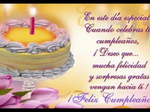 feliz cumpleaños tia - YouTube