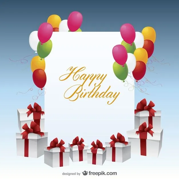 feliz cumpleaños vector de tarjeta postal | Descargar Vectores gratis feliz cumpleaños vector de tarjeta postal | Descargar Vectores gratis