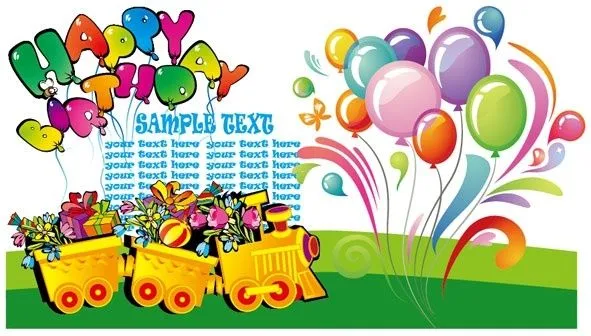 Feliz cumpleaños vector tema Vector misceláneos - vectores gratis ...
