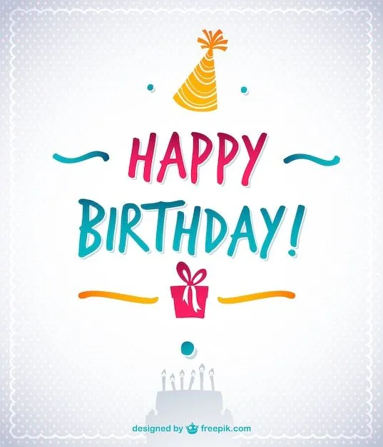 Feliz cumpleaños vector con texto | Descargar Vectores gratis Feliz cumpleaños vector con texto | Descargar Vectores gratis