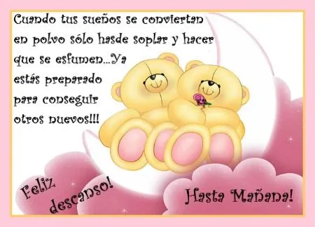 Feliz descanso! Hasta Mañana! - TnRelaciones Feliz descanso! Hasta Mañana! - TnRelaciones