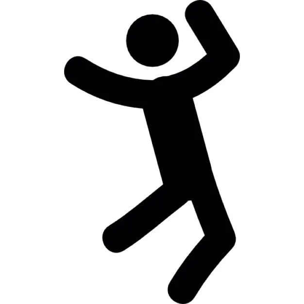 Feliz hombre de la silueta del cuerpo | Descargar Iconos gratis