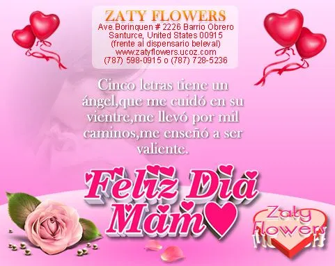 Feliz día de las Madres - 10 de Mayo 2012 - Floristeria zaty flowers