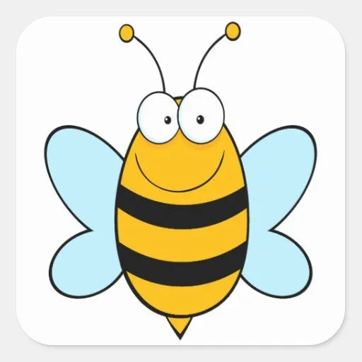 feliz manosee el dibujo animado torpe de la abeja pegatina ... feliz manosee el dibujo animado torpe de la abeja pegatina ...