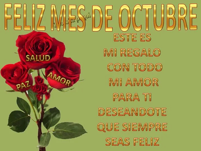 Feliz Mes de Octubre imagen #7389