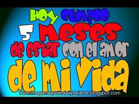 Feliz 5 meses mi amor ♥Alexandra♥27♥ TE AMO PEQUE ♥ - YouTube Feliz 5 meses mi amor ♥Alexandra♥27♥ TE AMO PEQUE ♥ - YouTube