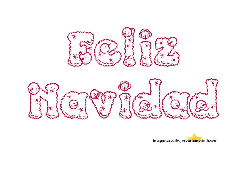 Feliz navidad para imprimir-Colorear dibujos,letras, Actividades infantiles Feliz navidad para imprimir-Colorear dibujos,letras, Actividades infantiles