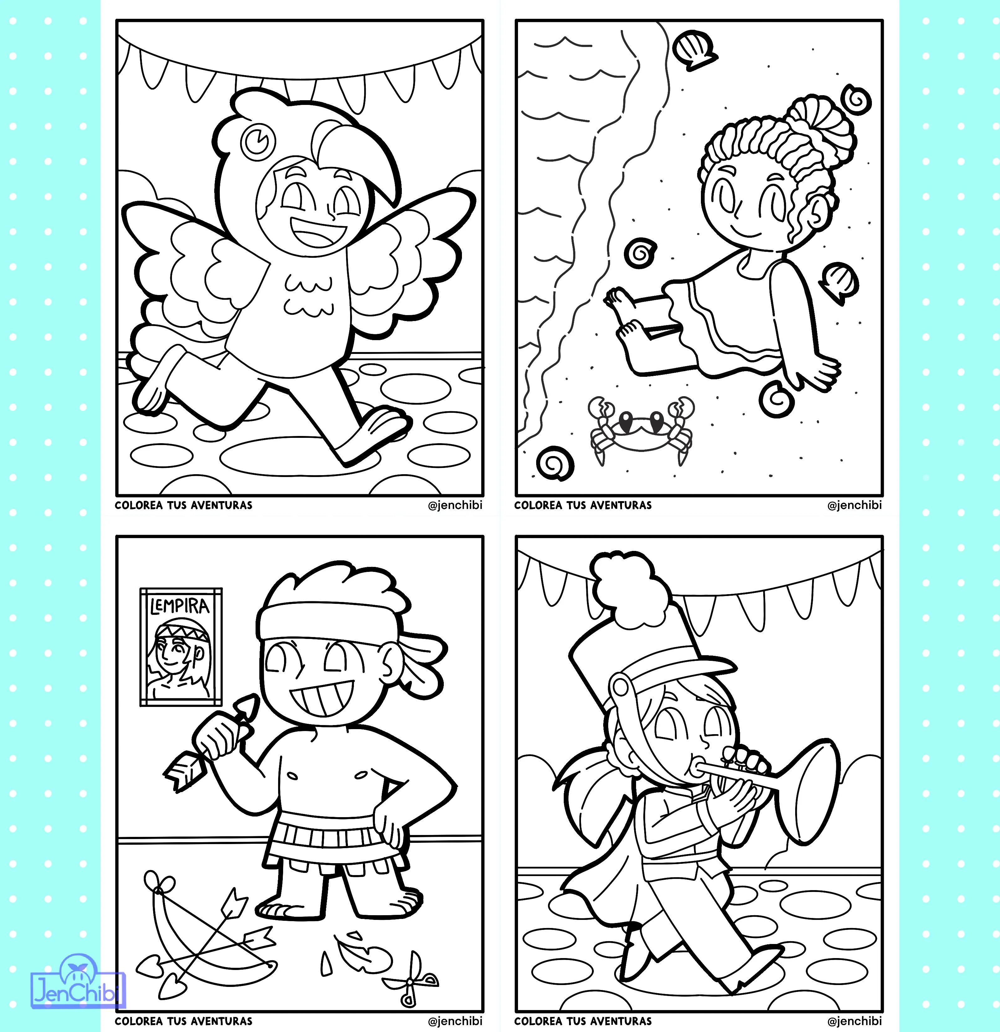 Feliz día del niño! Páginas gratis para colorear : r/Honduras