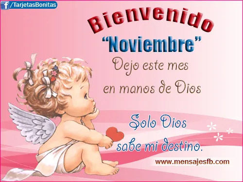Feliz Noviembre - Mensajes Bonitos de Amor para Facebook