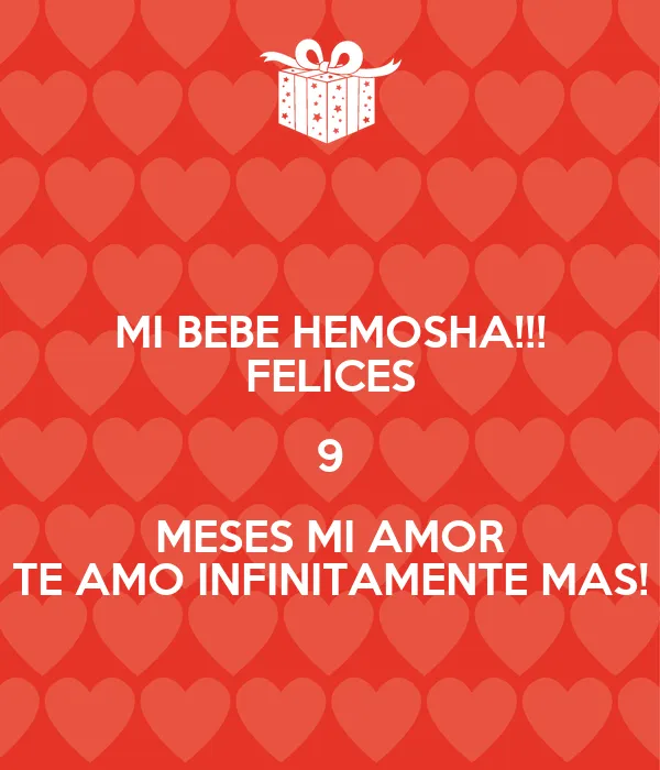 Feliz nueve meses amor - Imagui