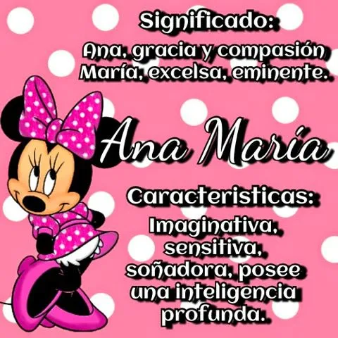 FELIZ Y POSITIVO(A)1: Significado de los nombres Ana María FELIZ Y POSITIVO(A)1: Significado de los nombres Ana María