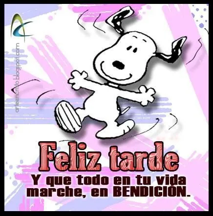 FELIZ TARDE!!!! | Snoopy | Pinterest