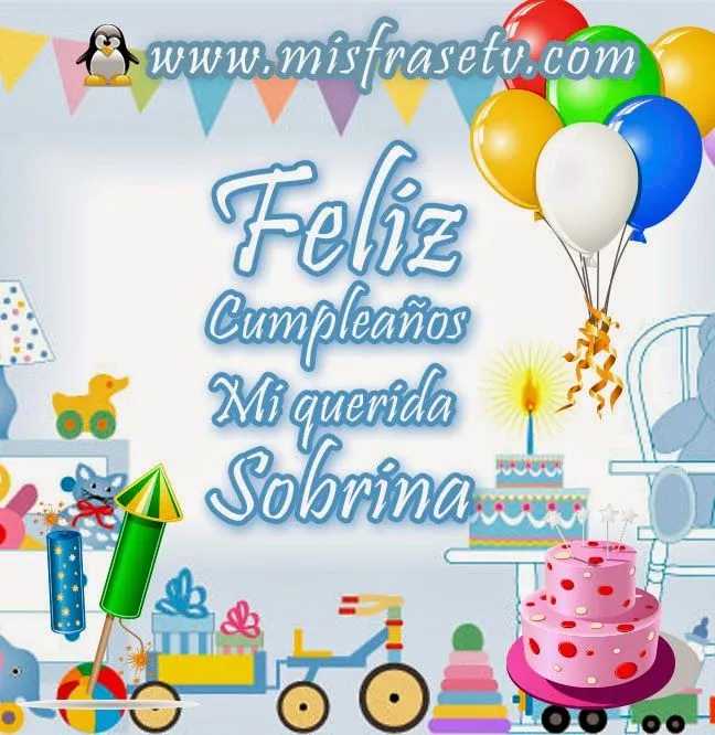 imagenes de cumpleaños: tarjetas de feliz cumpleaños para mi sobrina