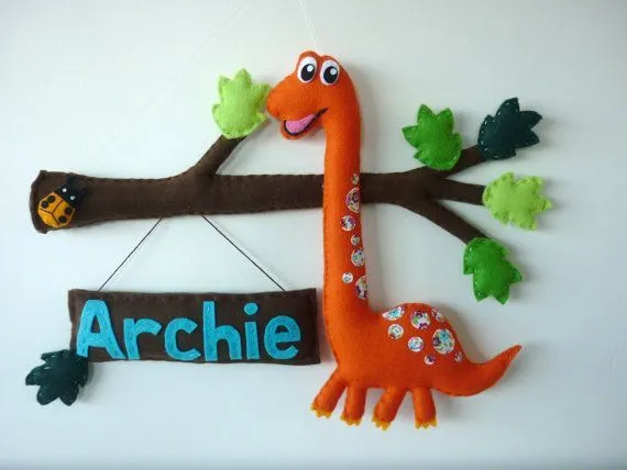 Felt, #Fieltro Felt name with dino for kids rooms, Nombre en ... Felt, #Fieltro Felt name with dino for kids rooms, Nombre en ...