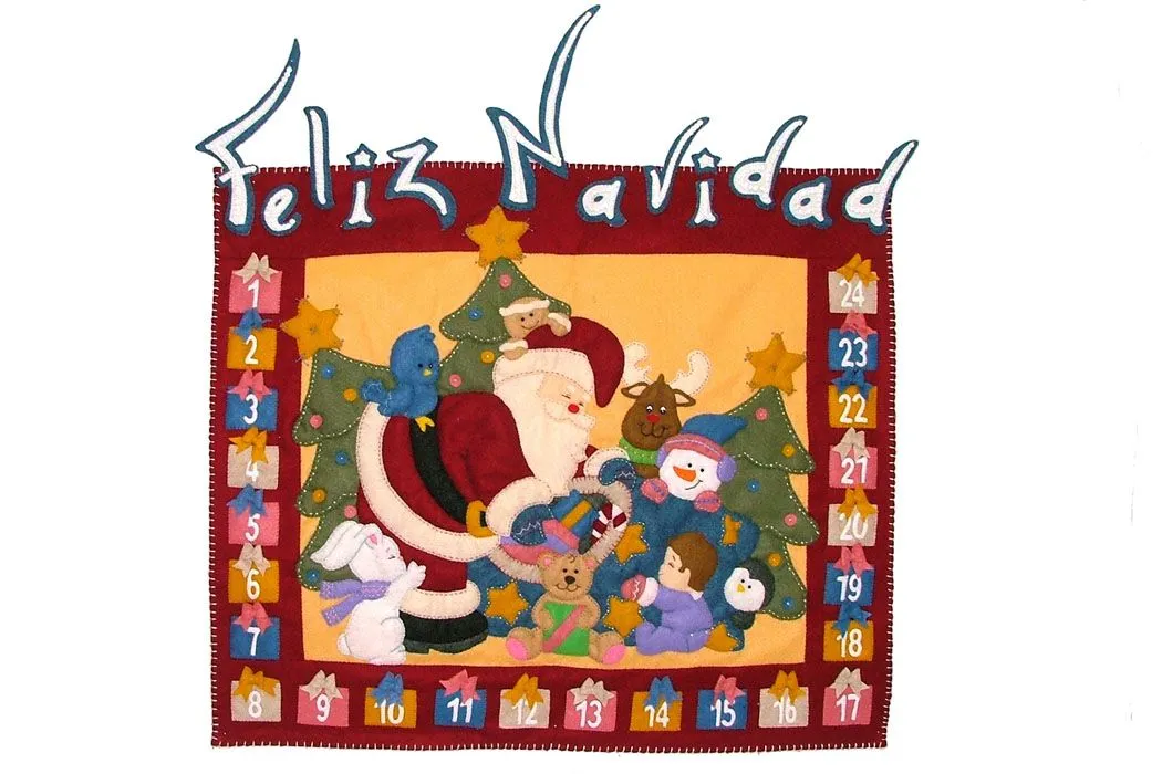 El Nuevo Fénix : Molde n-78 calendario con letrero feliz navidad El Nuevo Fénix : Molde n-78 calendario con letrero feliz navidad