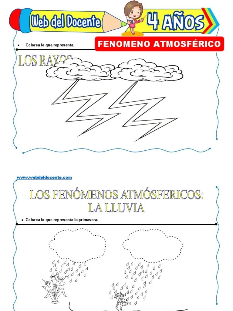 Los Fenomenos Atmosfericos para Niños de 4 Años | PDF Los Fenomenos Atmosfericos para Niños de 4 Años | PDF