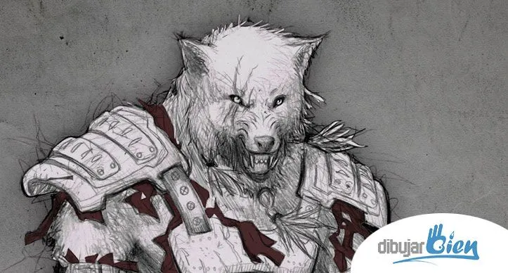 Fenris el Hombre Lobo licántropo. www.DibujarBien.comhttp://www ...