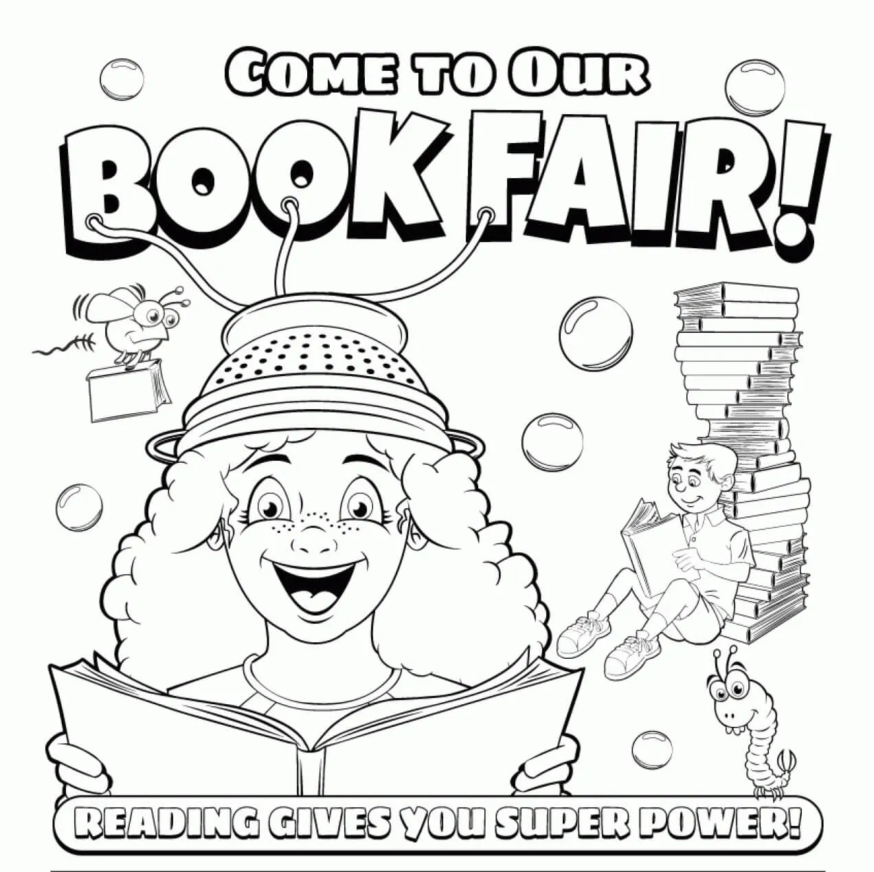Feria del Libro Scholastic para colorear, imprimir e dibujar –ColoringOnly.Com Feria del Libro Scholastic para colorear, imprimir e dibujar –ColoringOnly.Com
