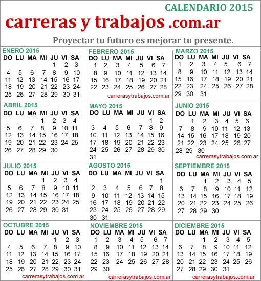 Feriados 2015 en Argentina: Calendario actualizado para imprimir ... Feriados 2015 en Argentina: Calendario actualizado para imprimir ...