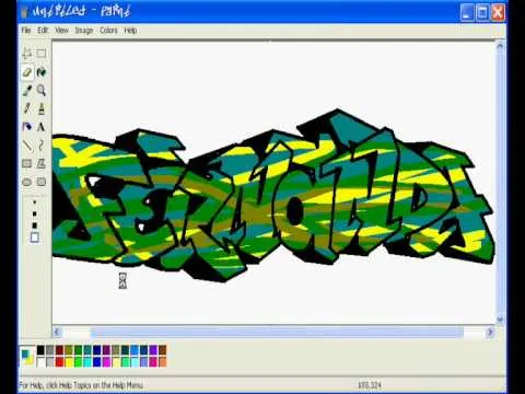 FERNANDA GRAFFITI MSPAINT - YouTube