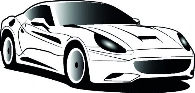 Ferrari blanco de dibujos animados icono vector | Descargar ... Ferrari blanco de dibujos animados icono vector | Descargar ...