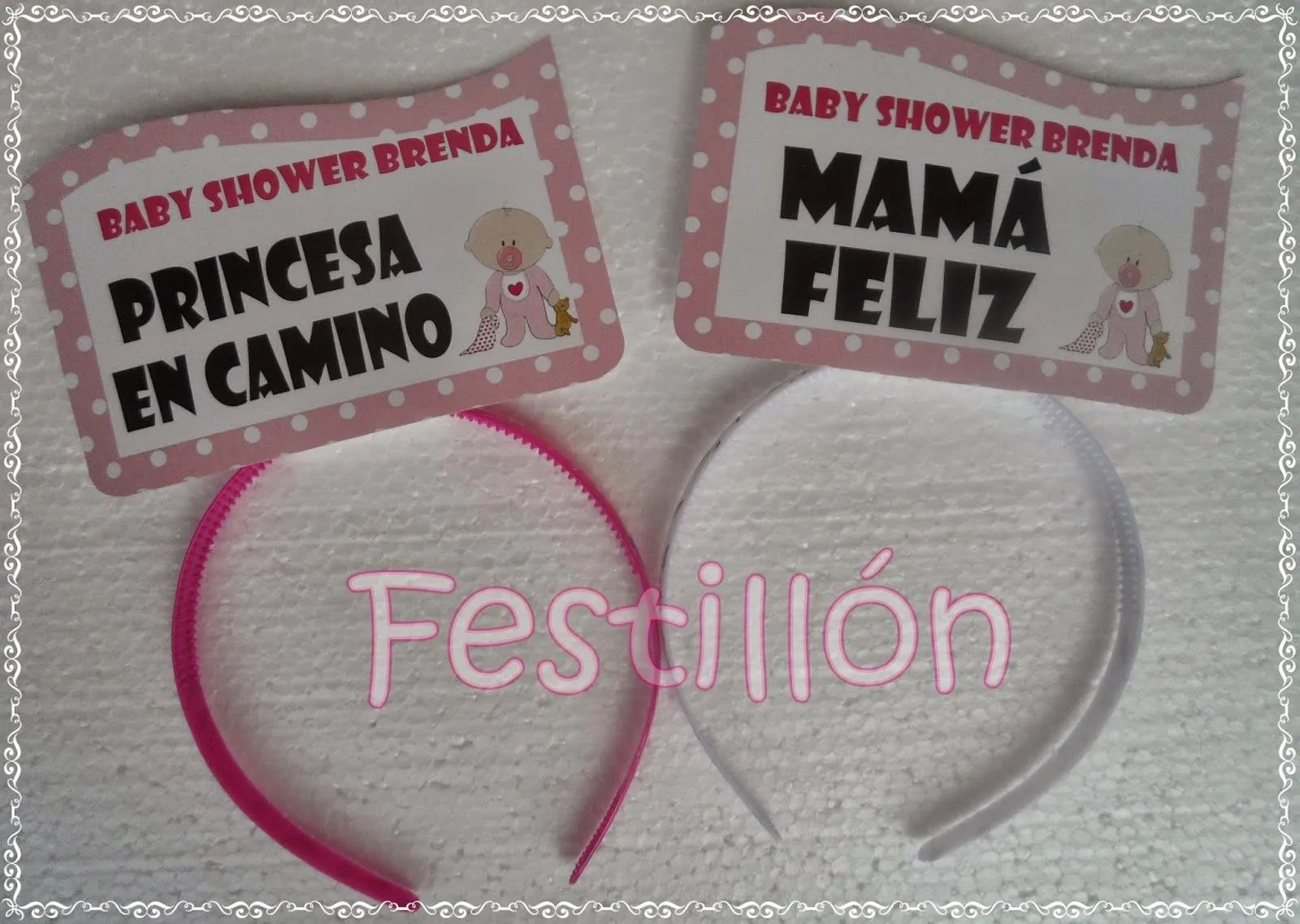 Festillón: Vinchas con Frases para Baby Shower !!!! Festillón: Vinchas con Frases para Baby Shower !!!!