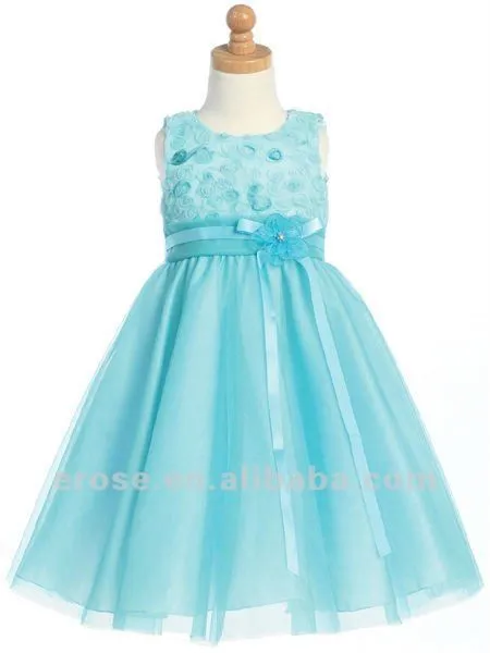 Vestidos color turquesa para niña - Imagui