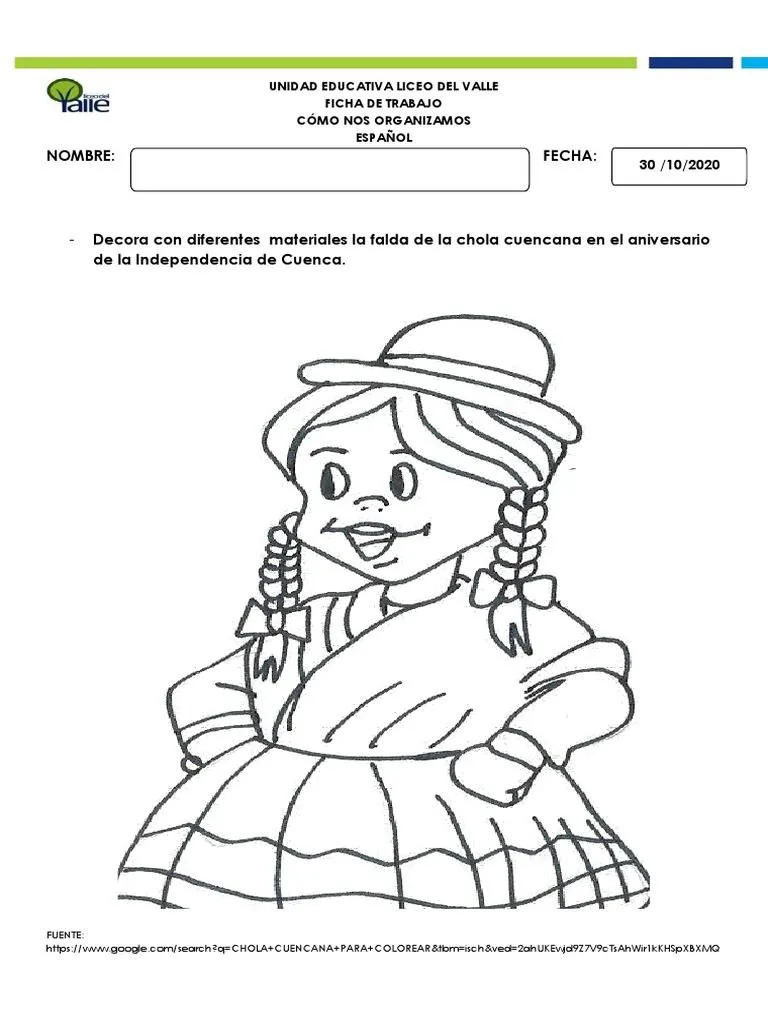 Ficha de Trabajo 27 Chola Cuencana | PDF