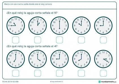 Ficha de aguja de reloj analógico | LES HORES | Pinterest