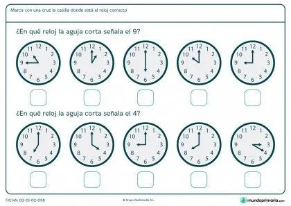 Ficha de aguja de reloj analógico | LES HORES | Pinterest Ficha de aguja de reloj analógico | LES HORES | Pinterest
