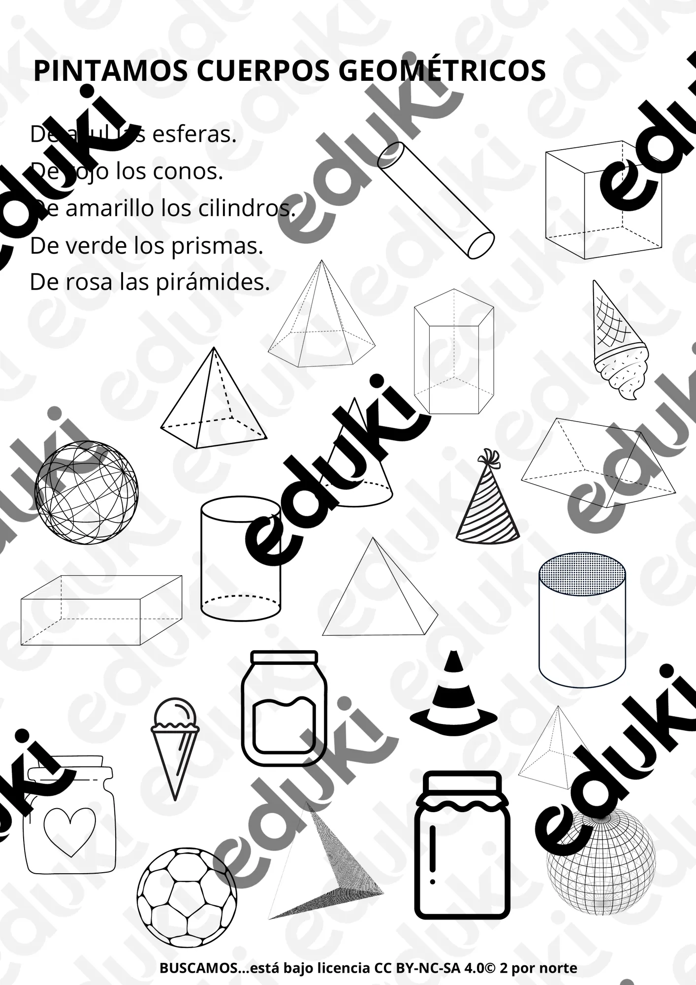 FICHA BUSCA Y COLOREA CUERPOS GEOMÉTRICOS - material de la siguiente asignatura Matemáticas FICHA BUSCA Y COLOREA CUERPOS GEOMÉTRICOS - material de la siguiente asignatura Matemáticas