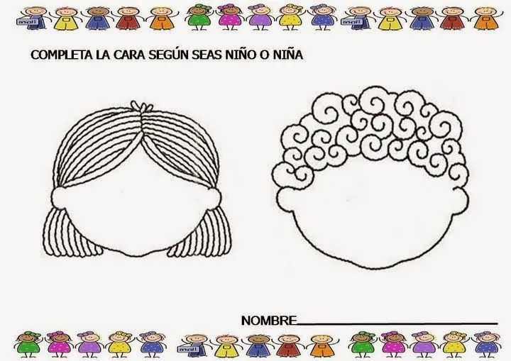 Ficha partes de la cara - Imagui