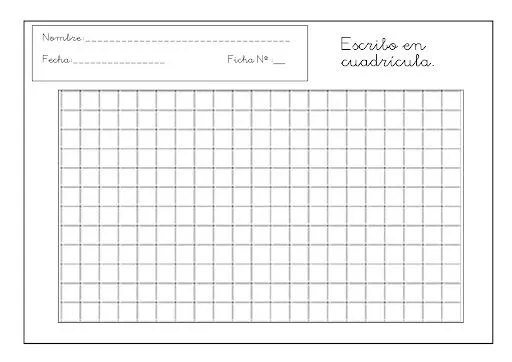 Ficha rayada para imprimir - Imagui