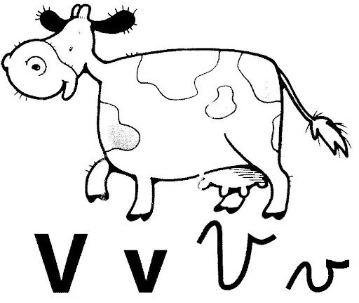FICHAS DEL ABECEDARIO CON DIBUJOS INFANTILES PARA PINTAR