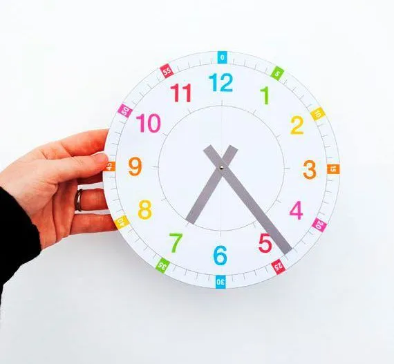 Fichas para aprender a leer la hora | Fichas para imprimir Fichas para aprender a leer la hora | Fichas para imprimir