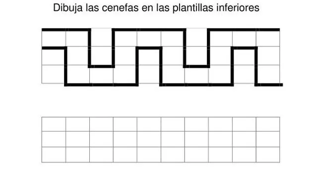 Fichas de Atención; Dibujamos en cuadrículas cenefas - Orientacion ...