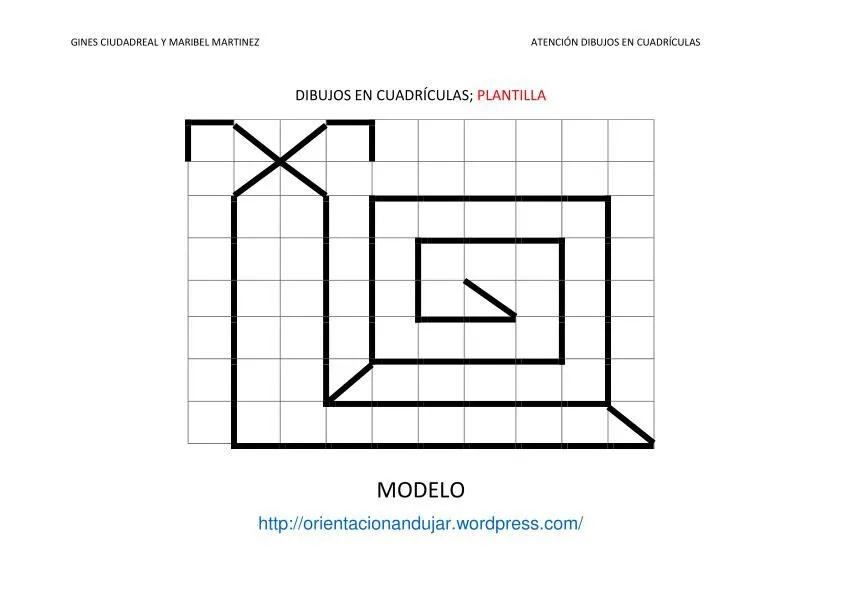 Nuevas fichas de Atención; Dibujamos en cuadrículas siguiendo ...