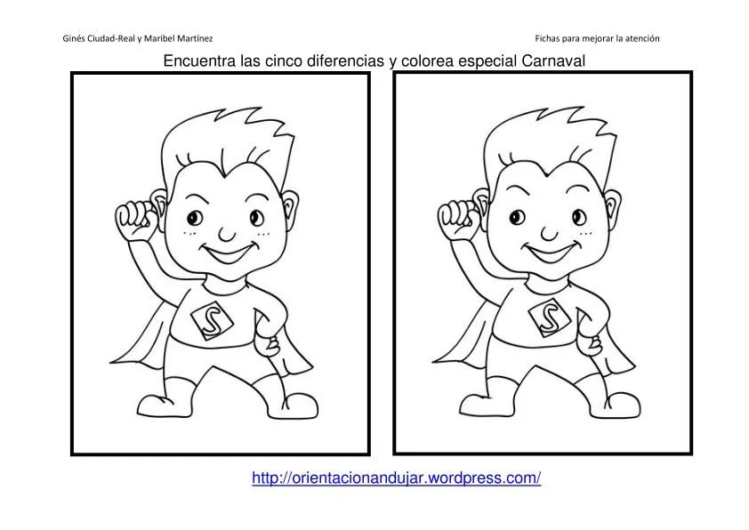Fichas Atención especial Carnaval. Encuentra las diferencias ... Fichas Atención especial Carnaval. Encuentra las diferencias ...