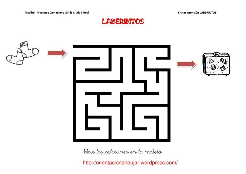 Fichas atención; laberintos -Orientacion Andujar Fichas atención; laberintos -Orientacion Andujar