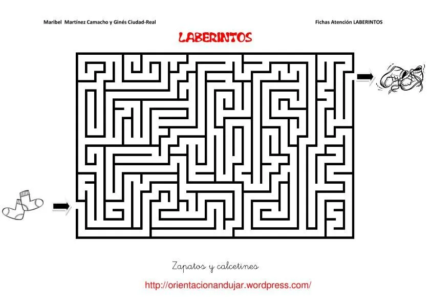 Fichas atención; laberintos -Orientacion Andujar Fichas atención; laberintos -Orientacion Andujar