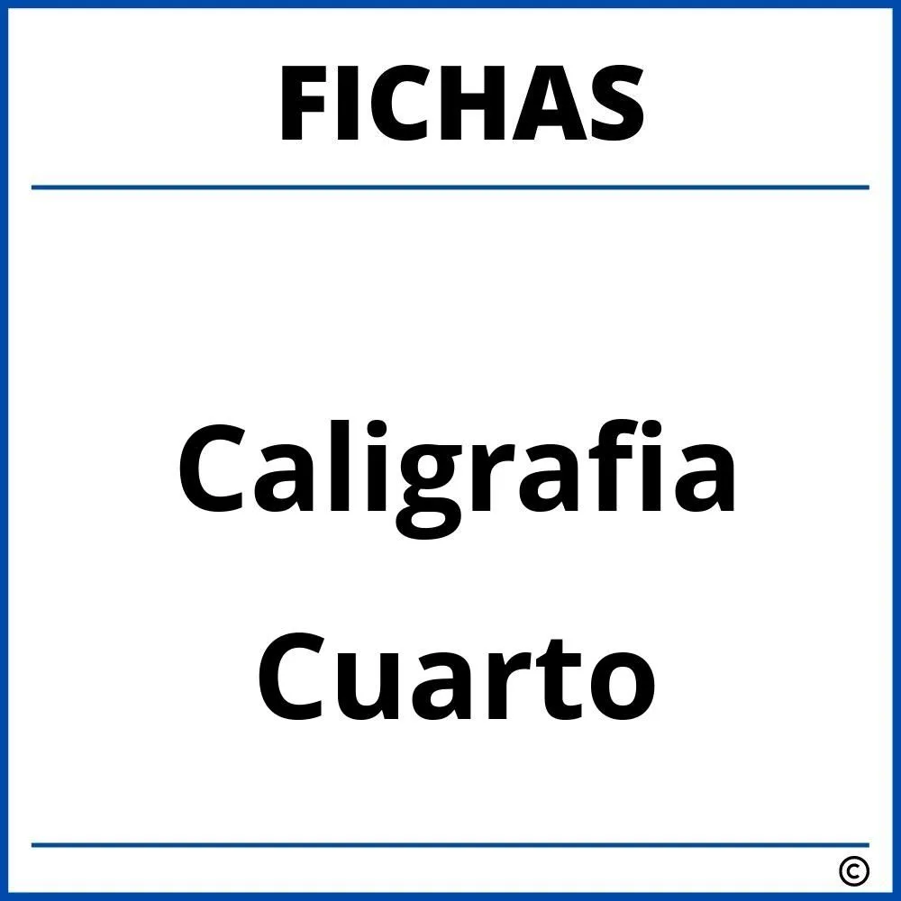 ▷ Fichas De Caligrafia Para Cuarto Grado