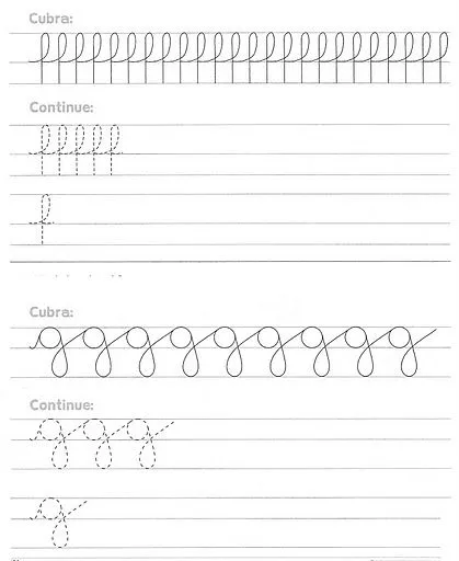 Fichas de caligrafía para imprimir | Solountip.