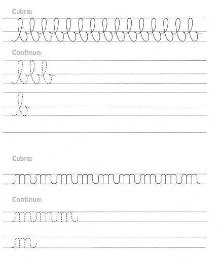 Fichas de caligrafía para imprimir | Solountip.