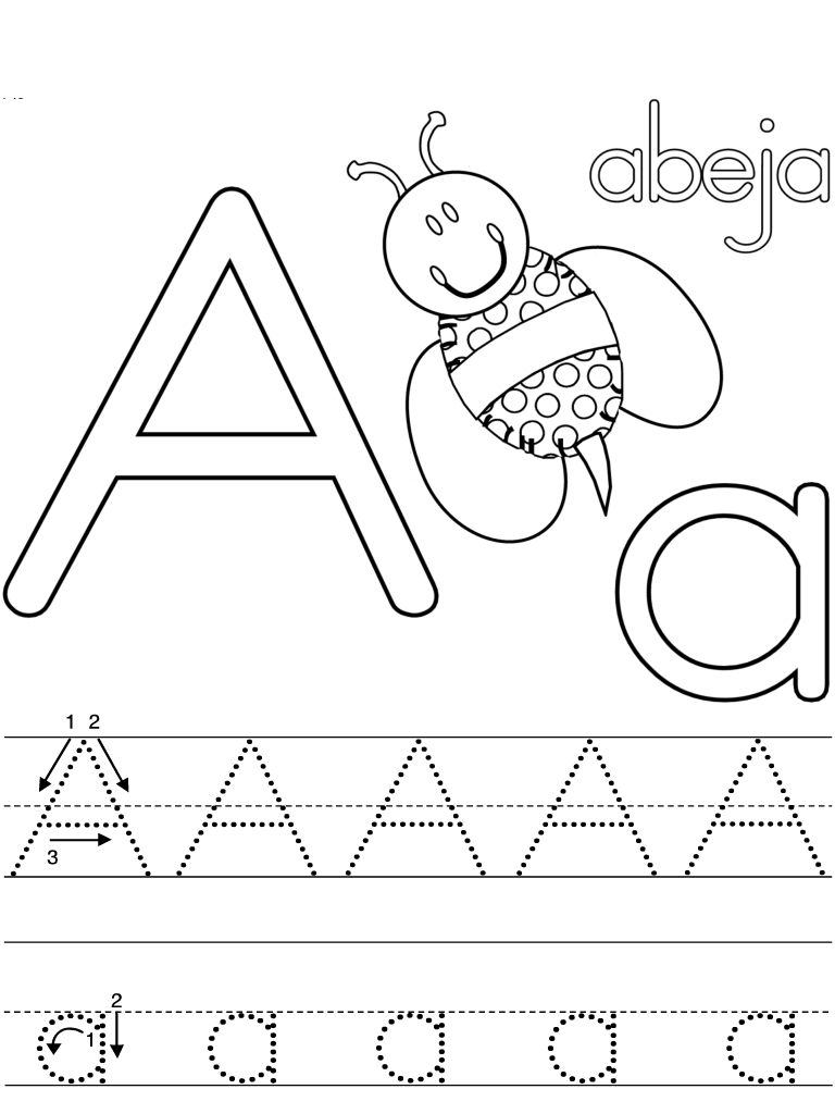 FICHAS DE CALIGRAFIA PARA NIÑOS:EL ABECEDARIO COLOREAR LETRA A ... FICHAS DE CALIGRAFIA PARA NIÑOS:EL ABECEDARIO COLOREAR LETRA A ...