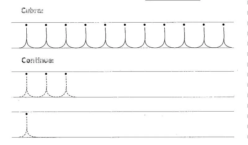 Ejercicios de caligrafia para preescolar - Imagui