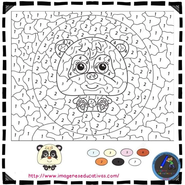 Fichas para colorear por números – Imagenes Educativas Fichas para colorear por números – Imagenes Educativas