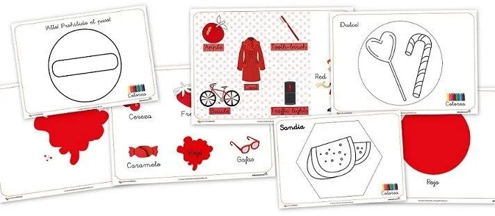 Recursos para el aula: El color rojo - Educapeques Recursos para el aula: El color rojo - Educapeques