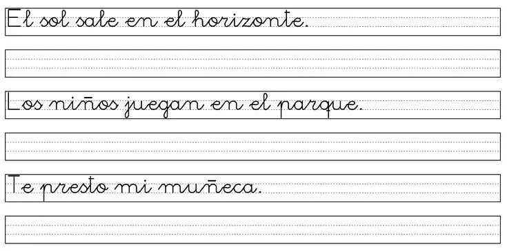 Fichas de ejercicios para mejorar la letra – Caligrafía - http ...